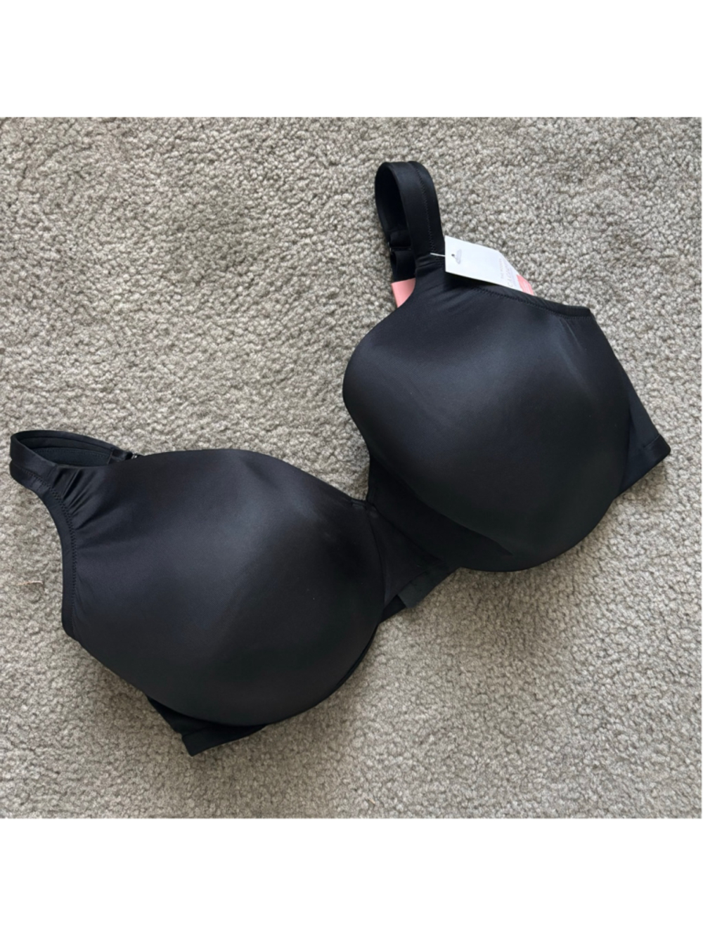 NWT Cacique Smooth Lightly Lined Full Coverage Bra in Black | 44DDD